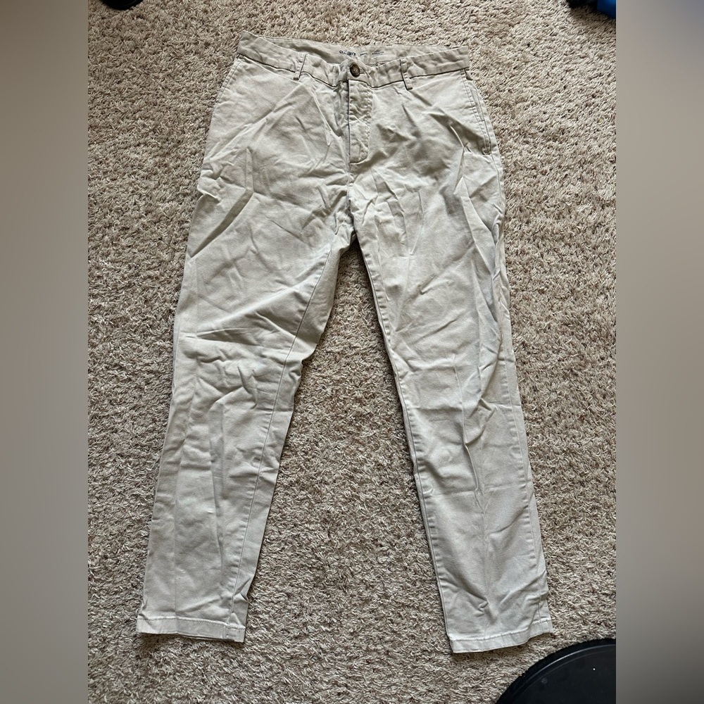 Old Navy Men’s Athletic Built In Flex Chino Pants Size 34x32